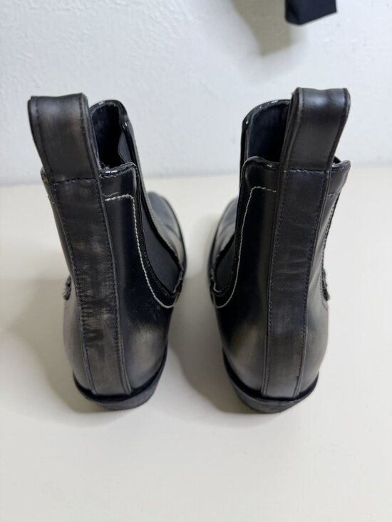Old Gringo Men 10.5 Western Chelsea Leather Boots Black Patent Cap Toe Unworn main image 12